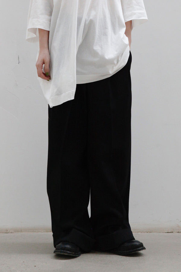 HED MAYNER extended trousers AW22_P57_BLK/WO